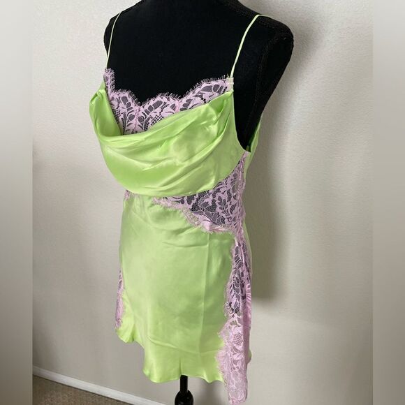 NWT For Love & Lemons Silky Slip Dress - Picture 6 of 14